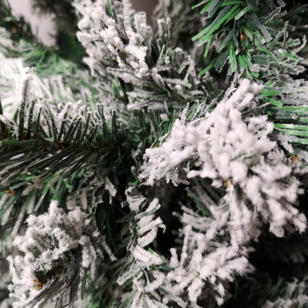Premier Green Snow Flocked Spruce Pine Artificial Christmas Tree 6.5ft Image 5