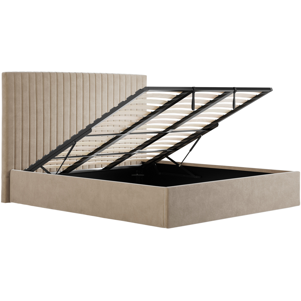 LPD Home Berlin Beige Super King Size Tall Ottoman Bed Image 3