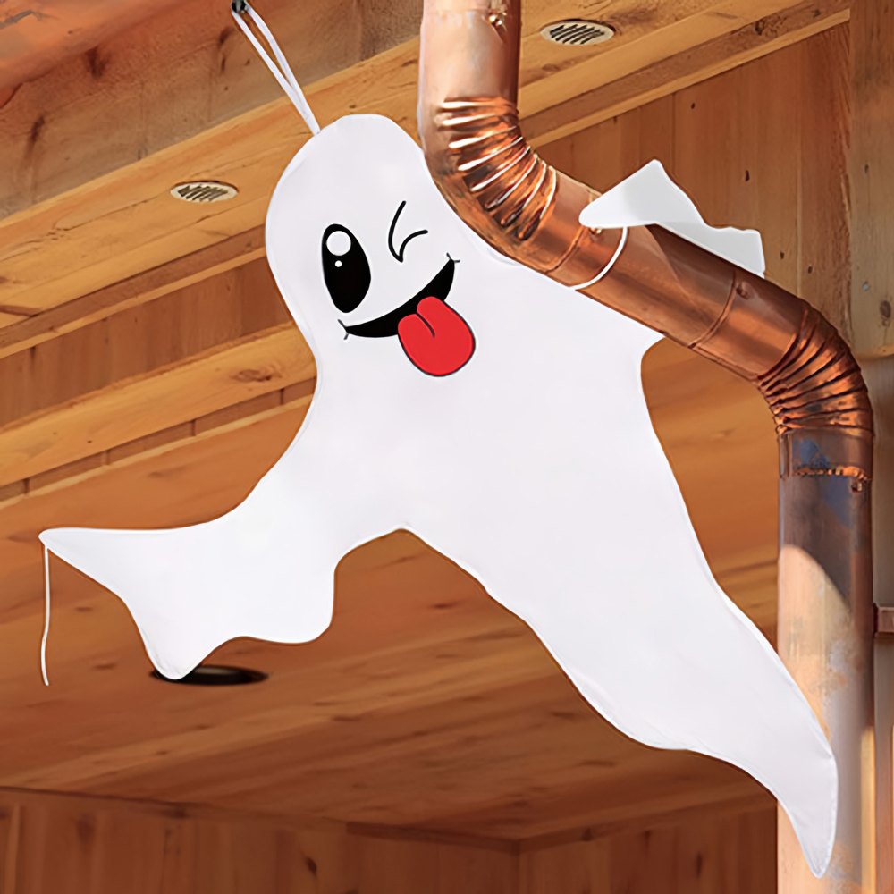 Jaoyeh Halloween White Ghost Flag Set 2 Pack Image 2