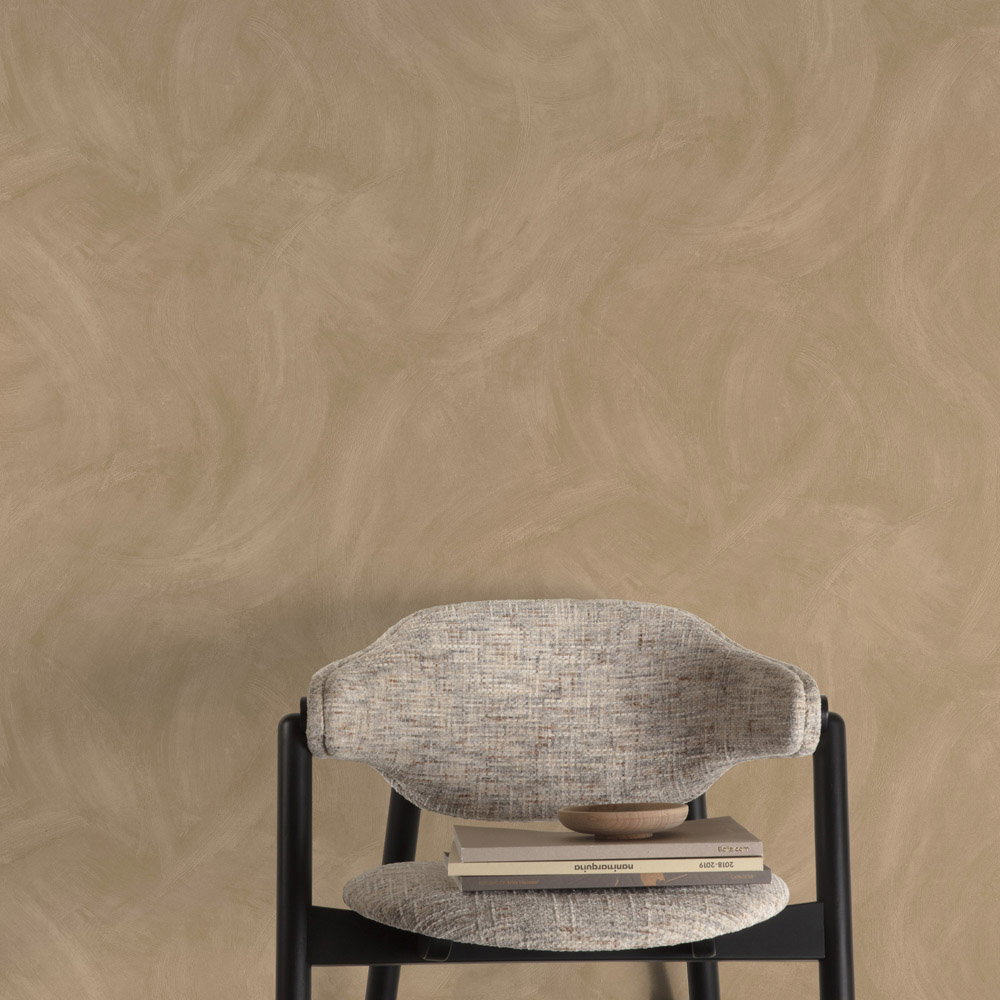 Grandeco Serra Rustic Limewash Chalk Distressed Plaster Effect Textured Coral Wallpaper Image 3