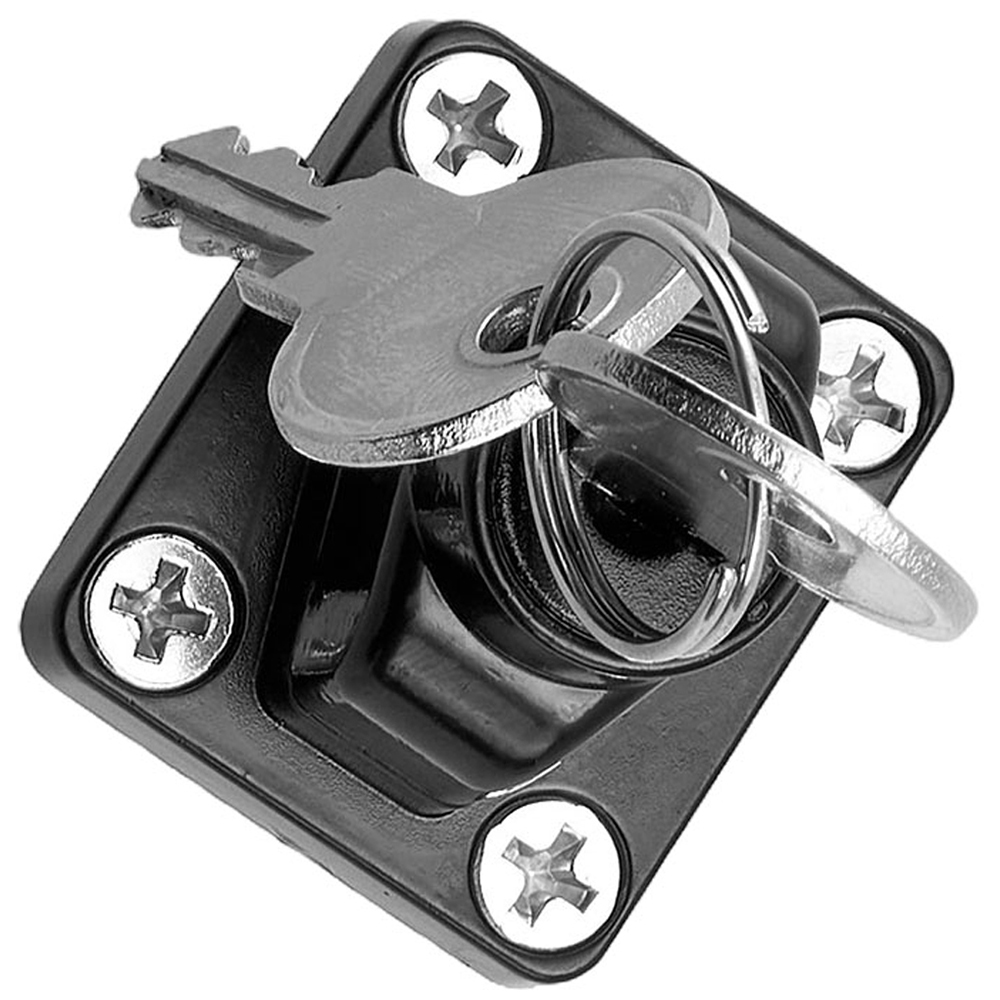 Living and Home Metal Mechanical Cabinet Hasp Lock with Twist Knob and Key 95 x 32mm Image 6