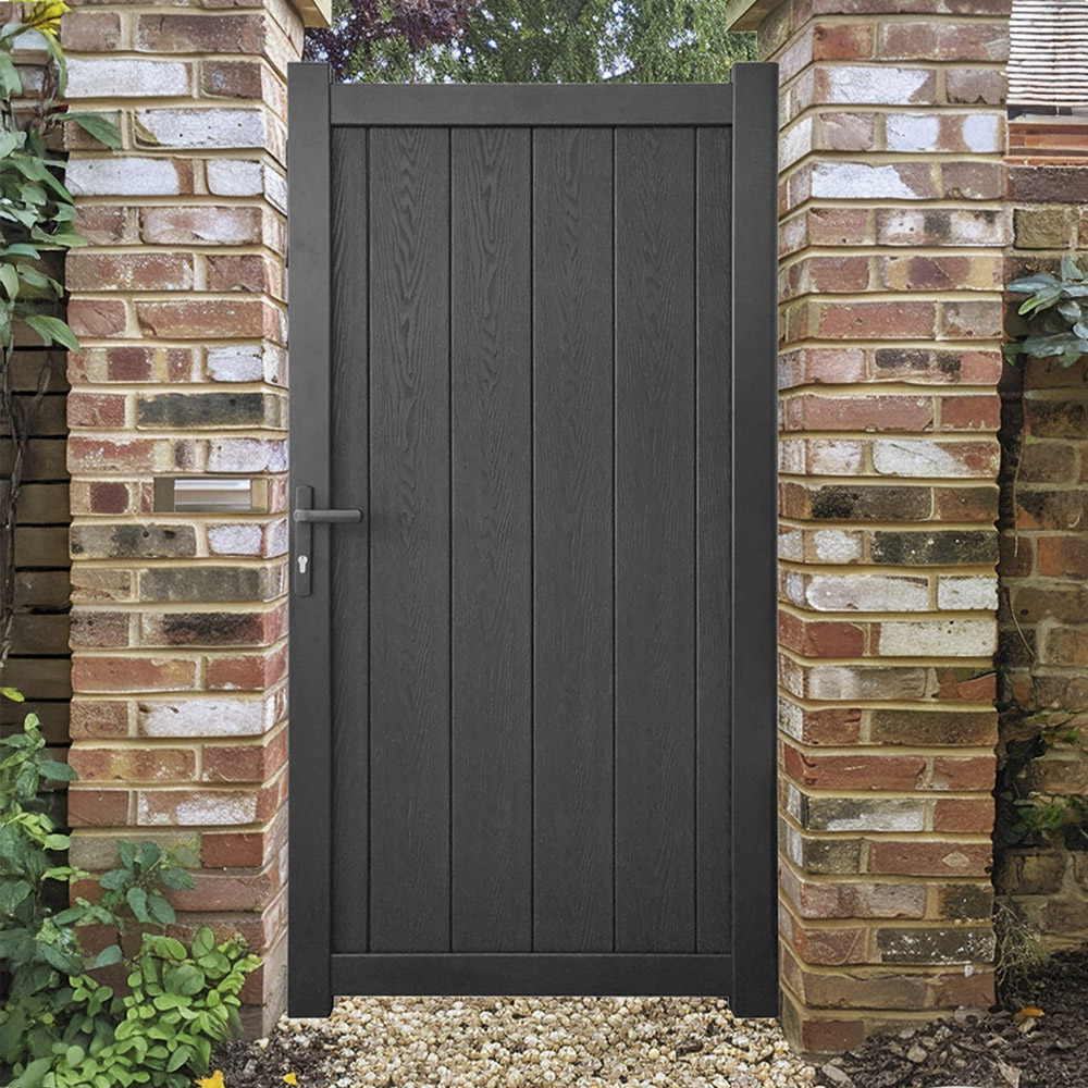 Readymade Gates Black Aluminium Composite Vertical Infill Pedestrian Gate 1800 x 950mm Image 2