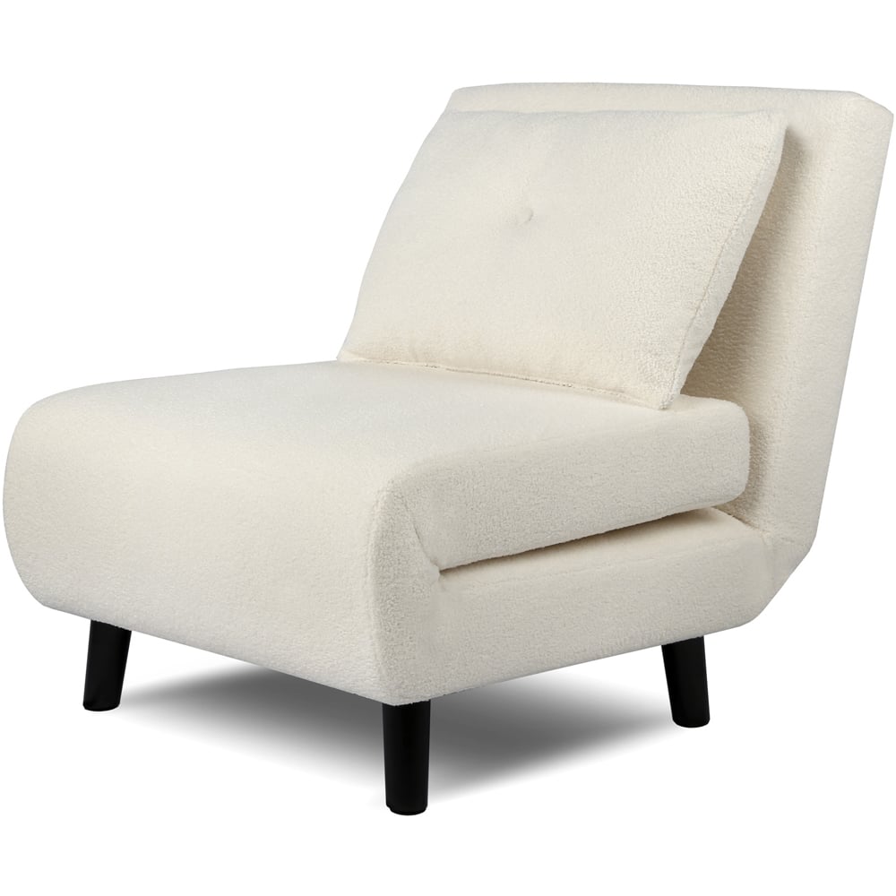 Aurora Single Seater Boucle Sofa Bed Image 2