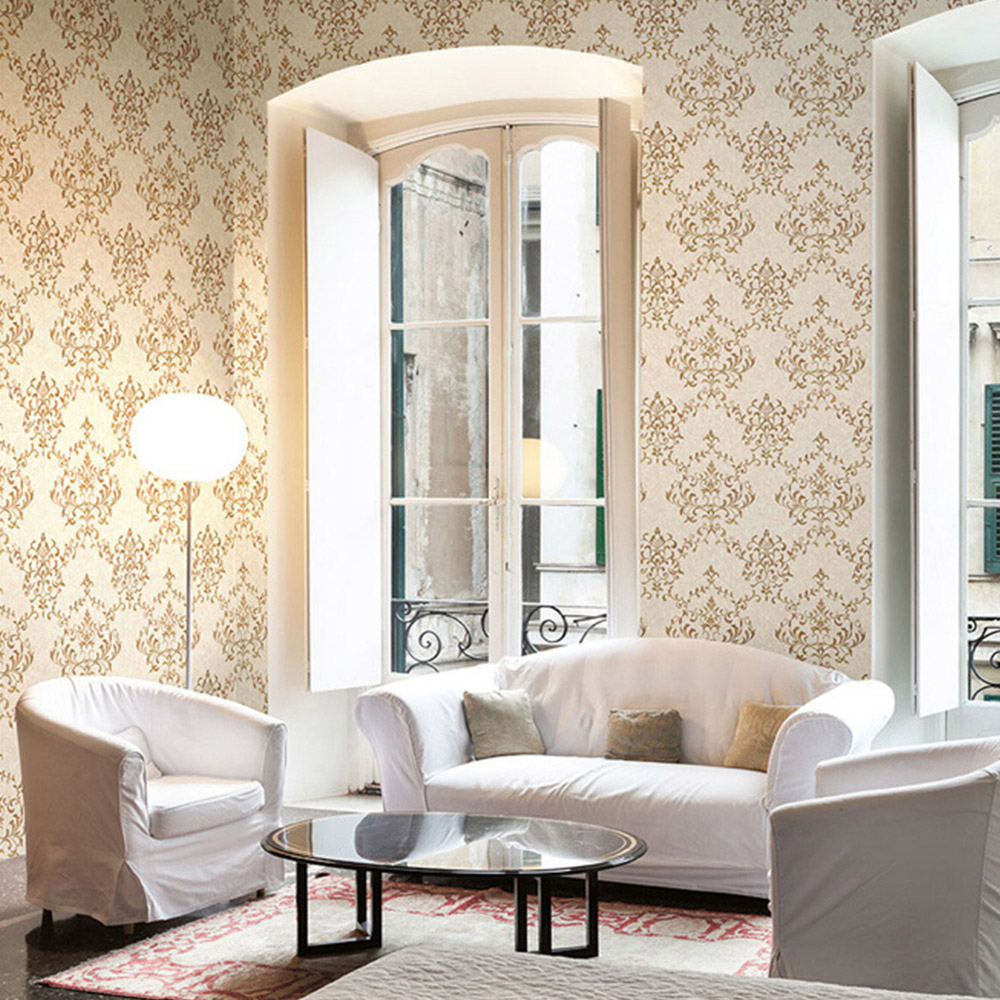 Galerie Neapolis 3 Damask Antique Gold Wallpaper Image 2