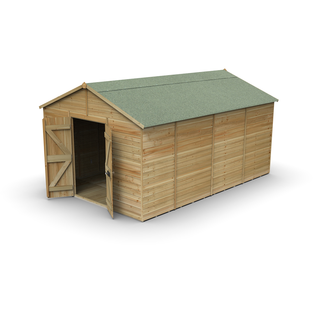 Forest Garden Timberdale 10 x 15ft Apex Shed Image 3