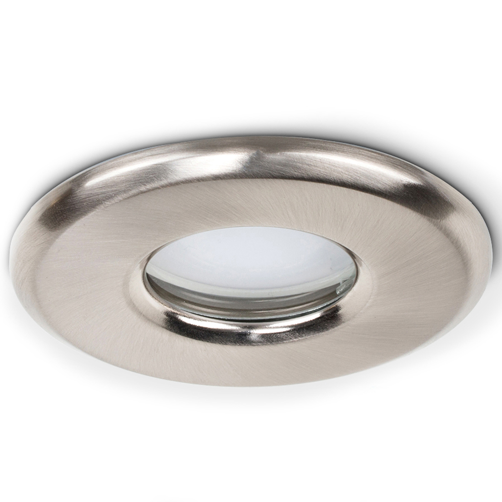 ValueLights Brushed Chrome Warm White LED Ceiling Downlight 6 Pack Image 3