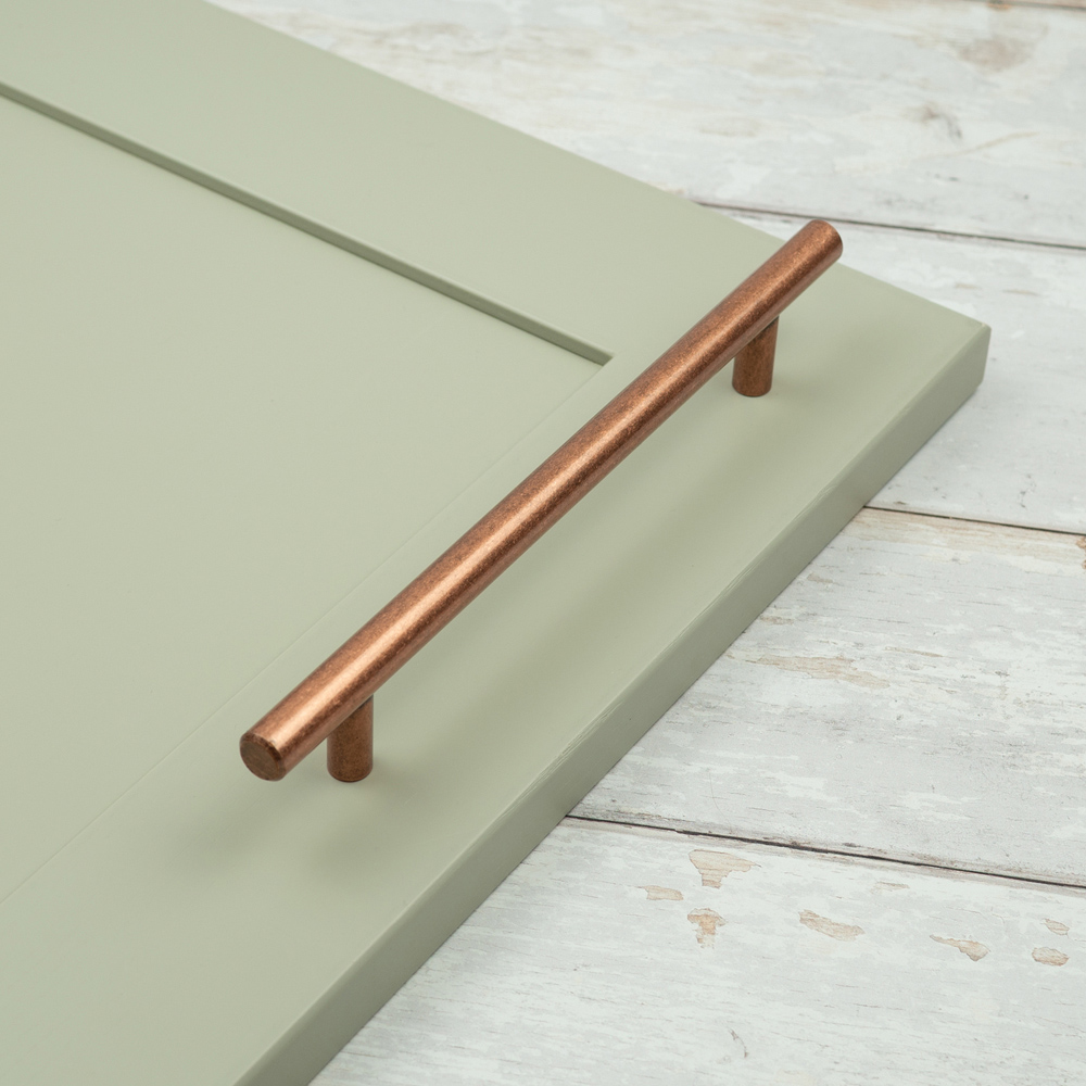 Handle & Home Antique Copper T-Bar Handle 160mm Image 2