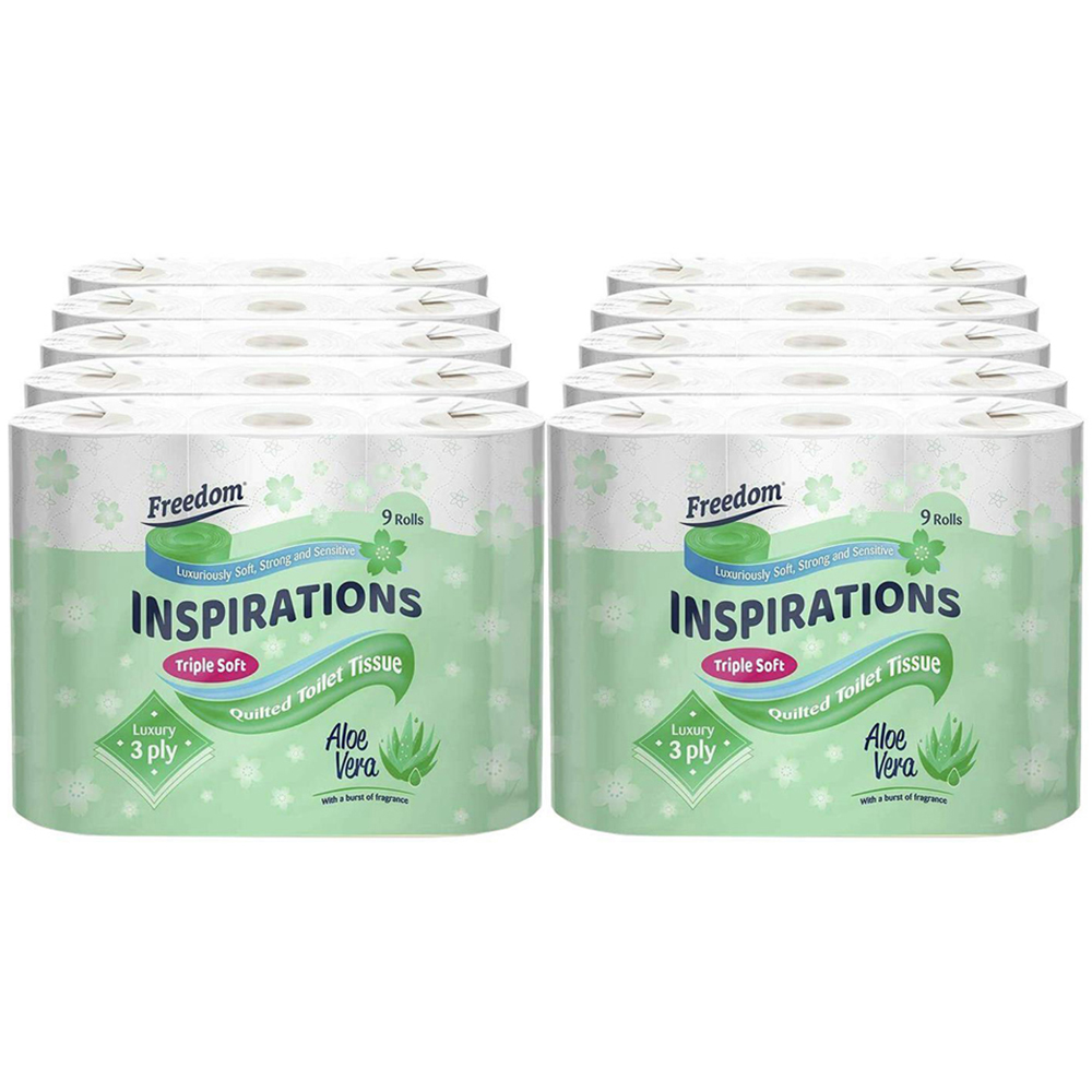 Freedom Aloe Vera Toilet Paper 90 Rolls 3 Ply with Kitchen Towel 24 Rolls 2 Ply Image 4