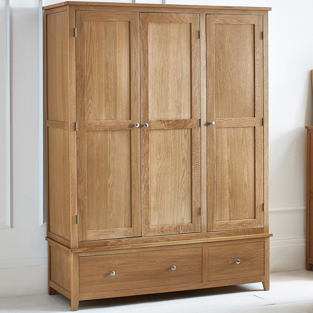 Julian Bowen Mallory 3 Door 2 Drawer Wardrobe Image 1