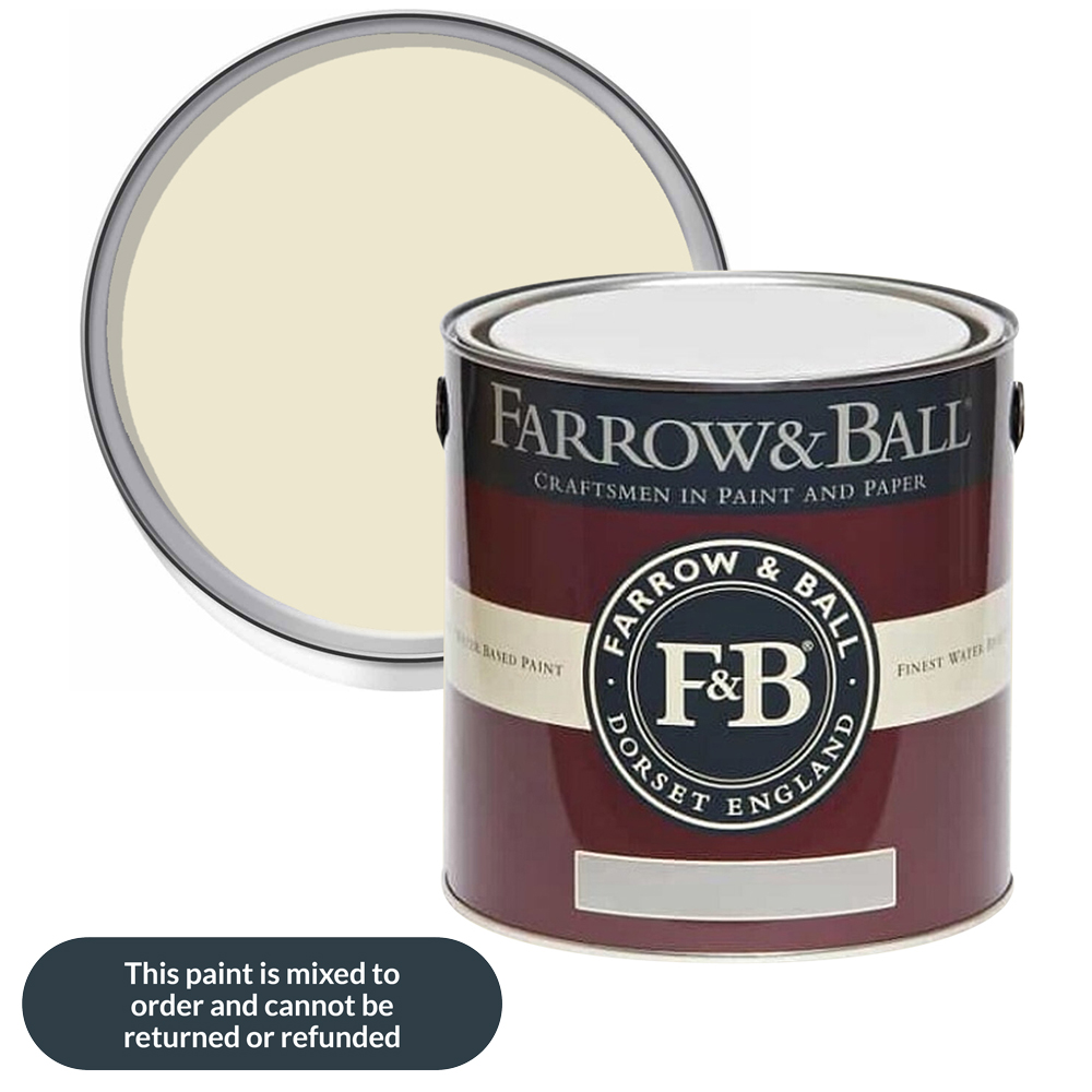 Farrow & Ball New White Exterior Eggshell Paint 2.5L Image 1