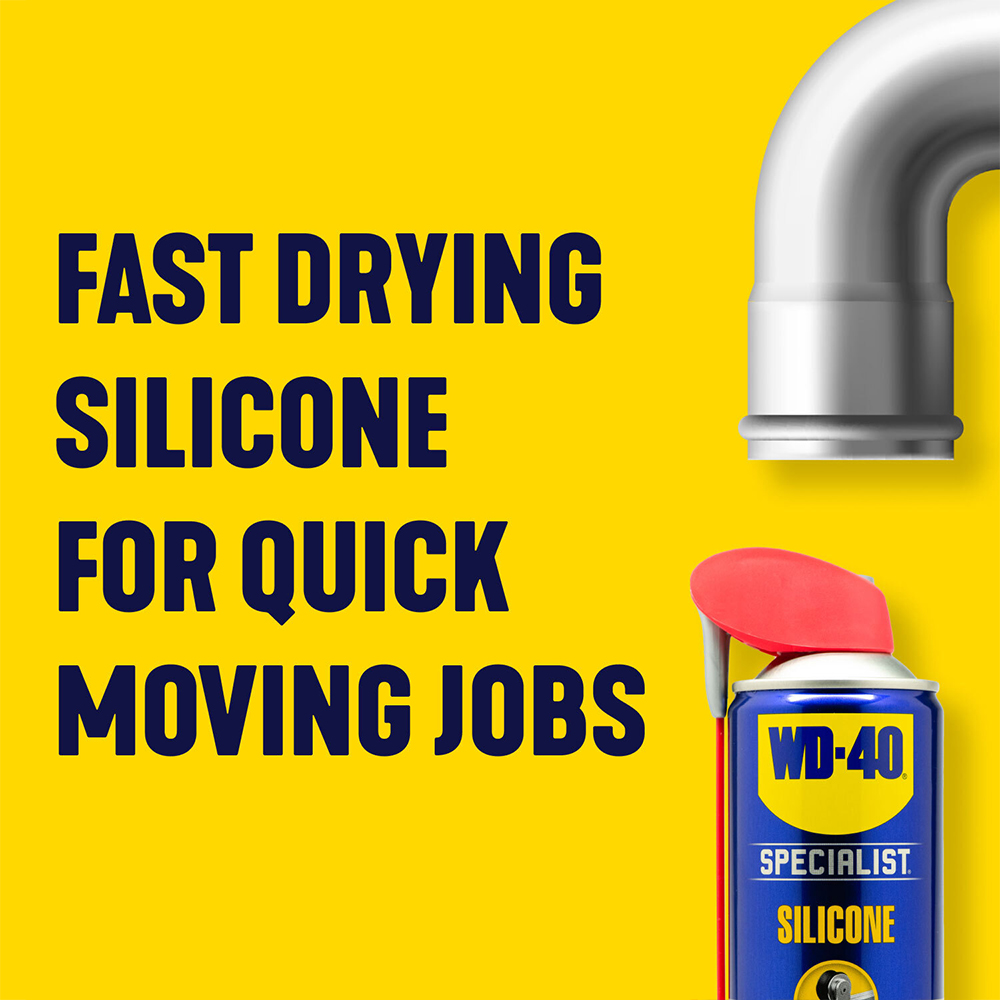 WD-40 Multi-Use Lubricant 450ml with Specialist Silicone 400ml Image 4