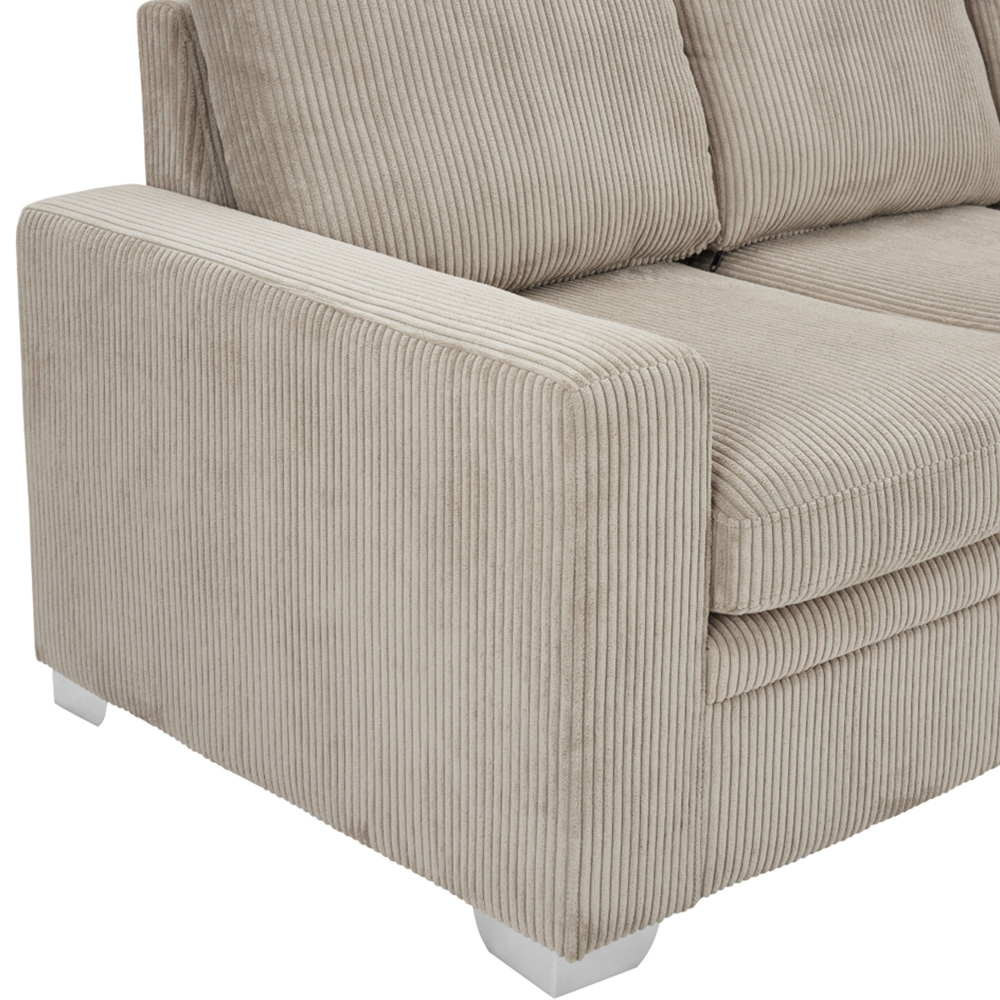 Home Detail Alcott 6 Seater Mocha Jumbo Cord Fabric Right Hand Corner Sofa Image 9