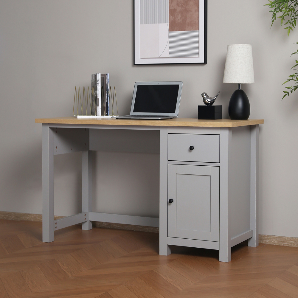 Wiltshire Grey Storage Desk Image 7