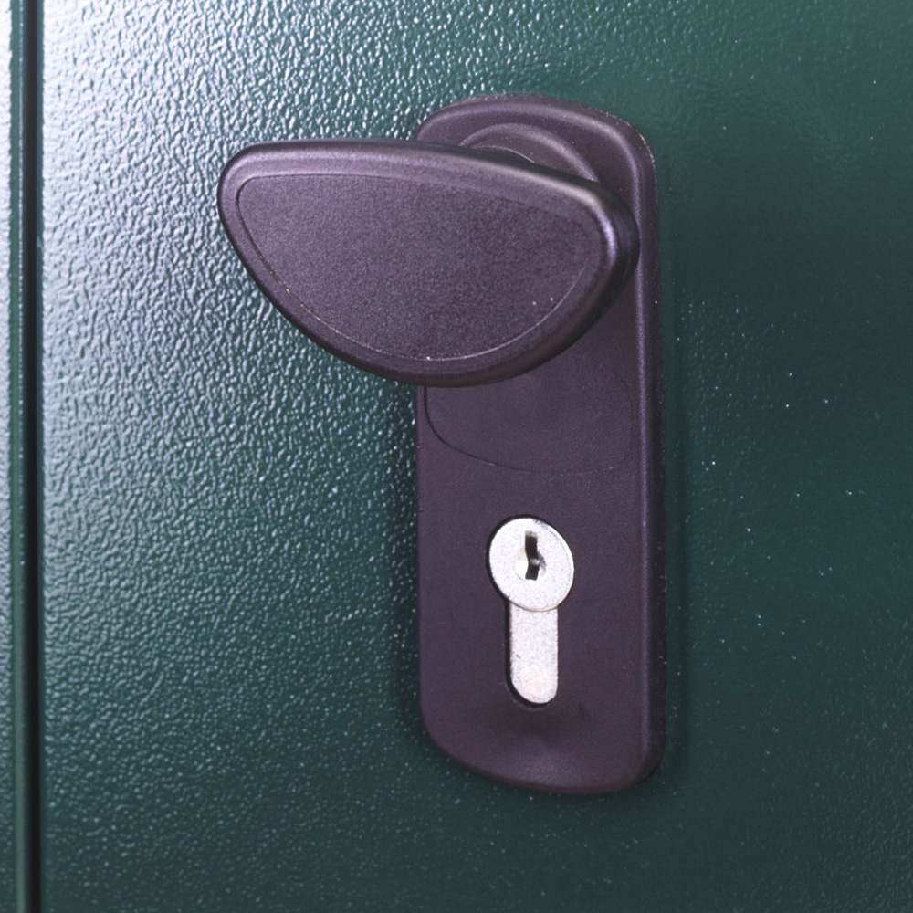 Asgard Secure Store 5 x 3ft Double Door Grey Caravan Storage Shed Image 5