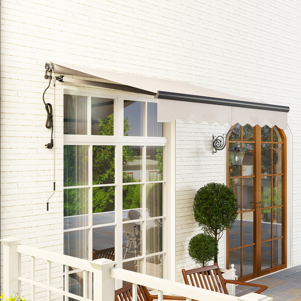 Outsunny 2.5 x 2m Beige Electric Retractable Awning Image 3
