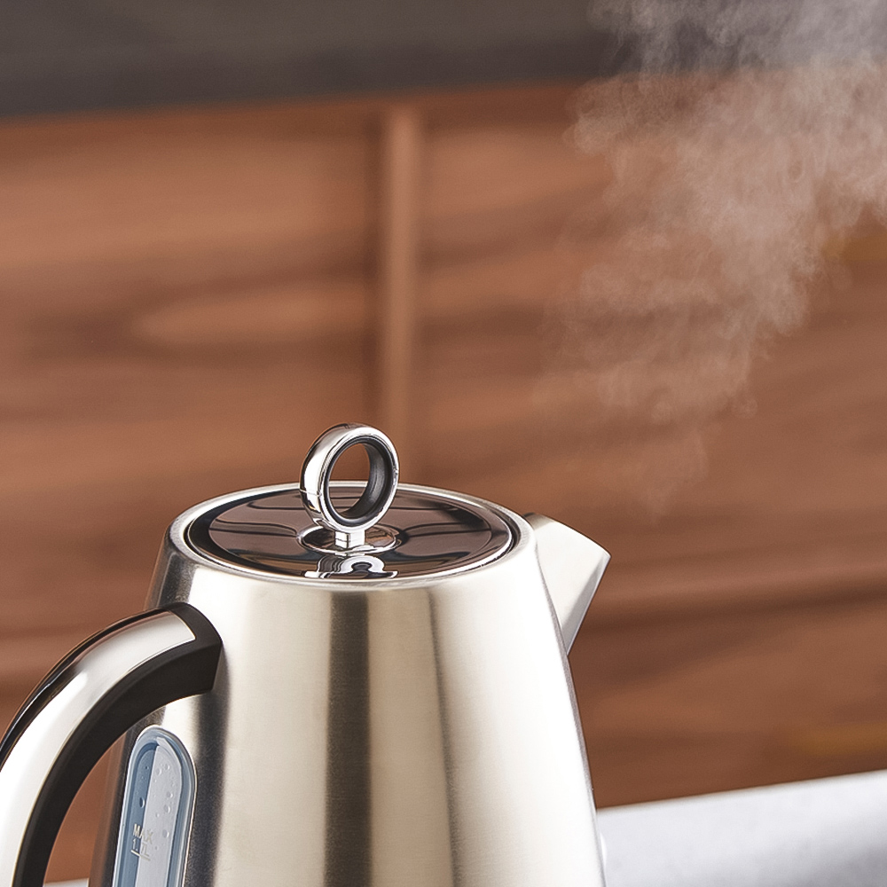 Morphy Richards Mexborough 102901 Black Trim Stainless Steel 1.7L Kettle Image 4