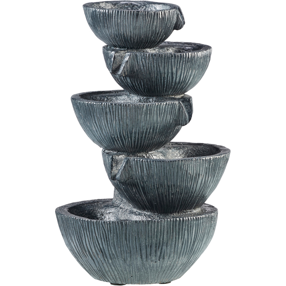 Garden Gear Tabletop 5 Cascading Bowls Water Feature Image 1