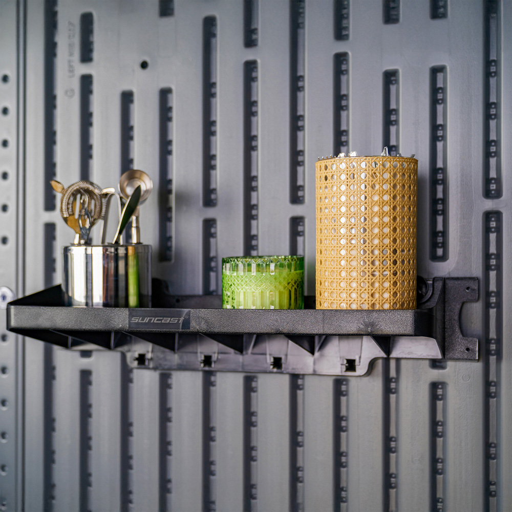 Suncast 2 Piece Extra Deep Shelving with Hooks Set Image 2