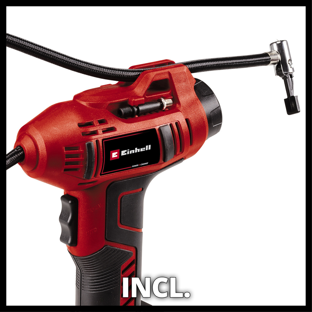 Einhell Power X-Change CE-CC 18 Li-Solo Cordless Car Air Compressor Image 8
