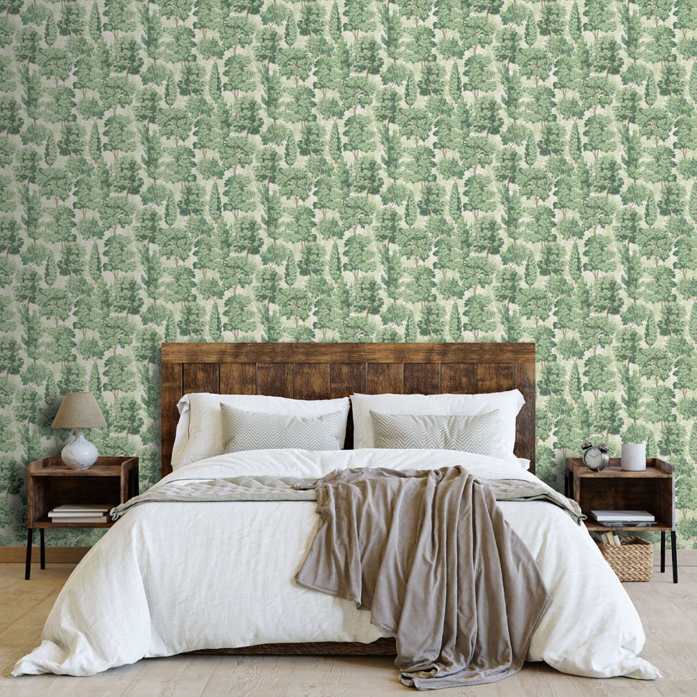 Arthouse Organic Forest Green Wallpaper Image 4