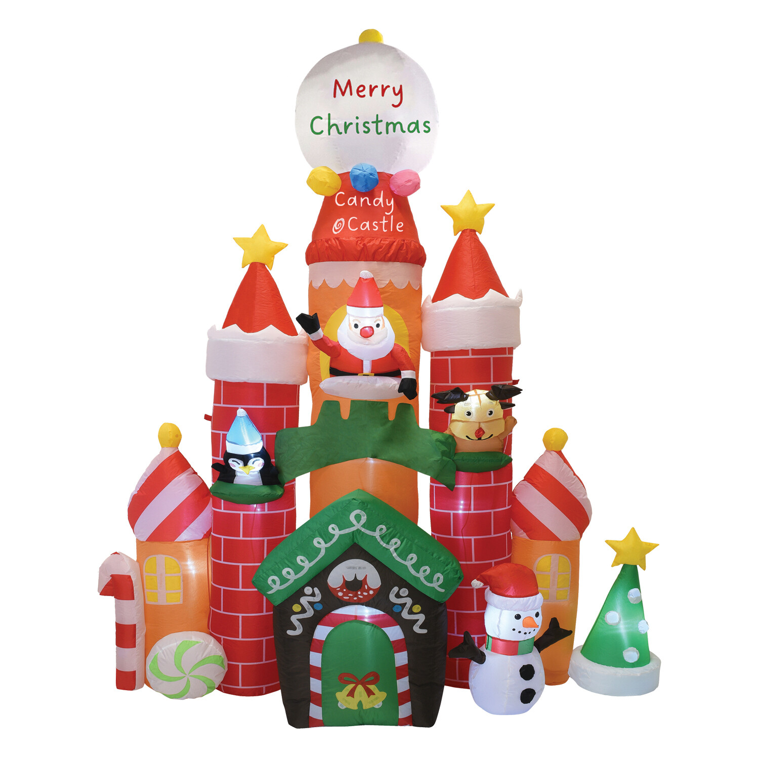 Christmas Inflatable Castle Multicolour Image 2