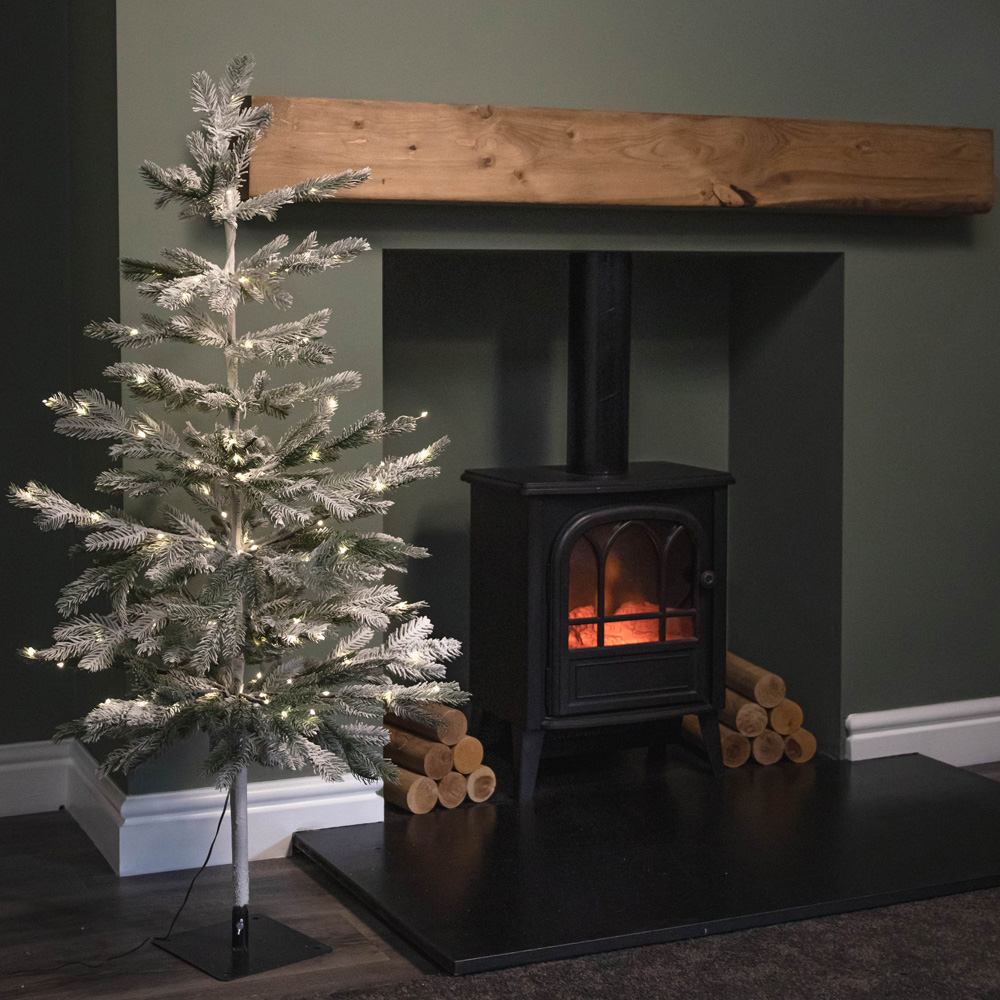 Samuel Alexander 150 Warm White LED Pine Needle Artificial Christmas Tree 4ft Image 7