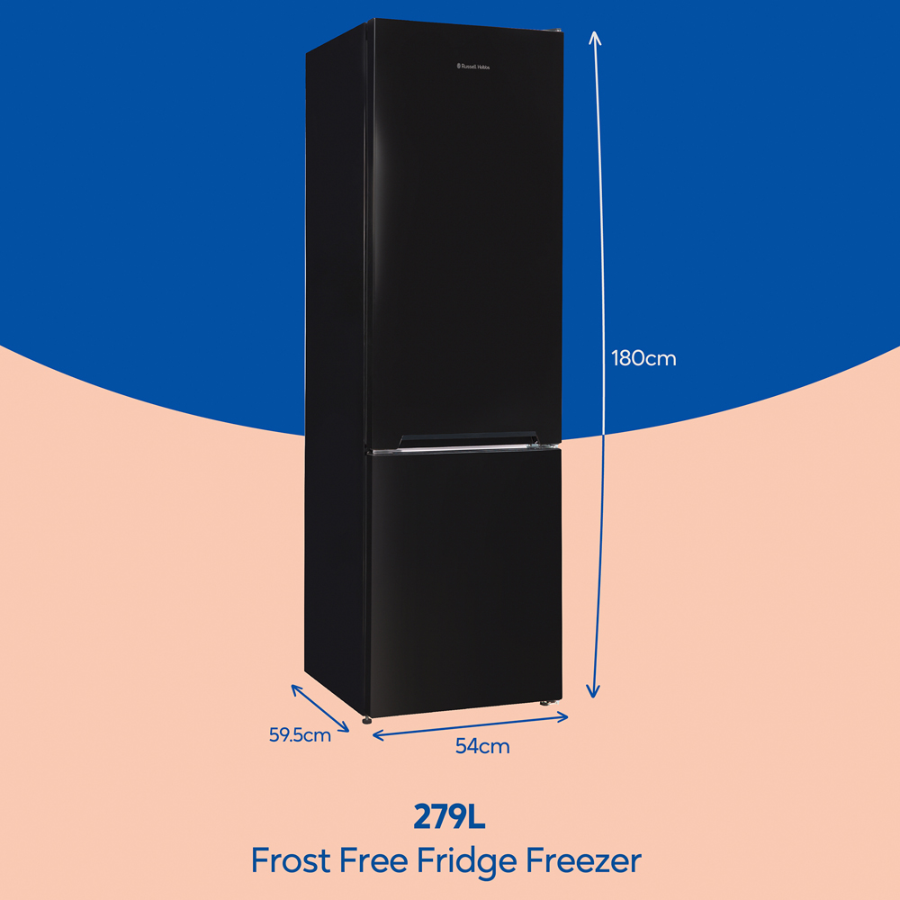 Russell Hobbs RH180FFFF551E1B Black Frost Free 279L Fridge Freezer Image 9