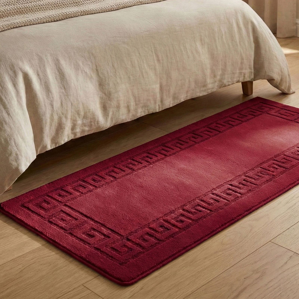 Smart Living Red Plain Gel Back Non-Slip Mat 60 x 220cm Image 4