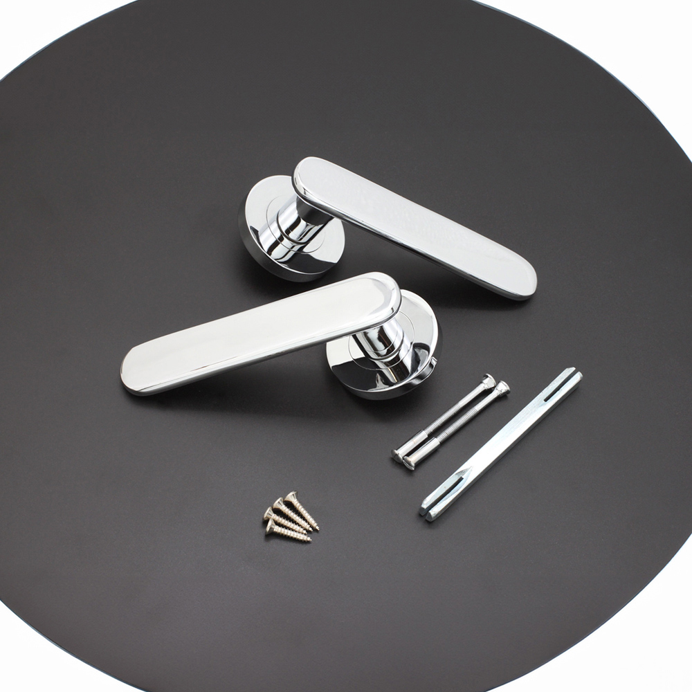 Spira Brass Skyla Polished Chrome Lever Door Handle 2 Pack Image 3