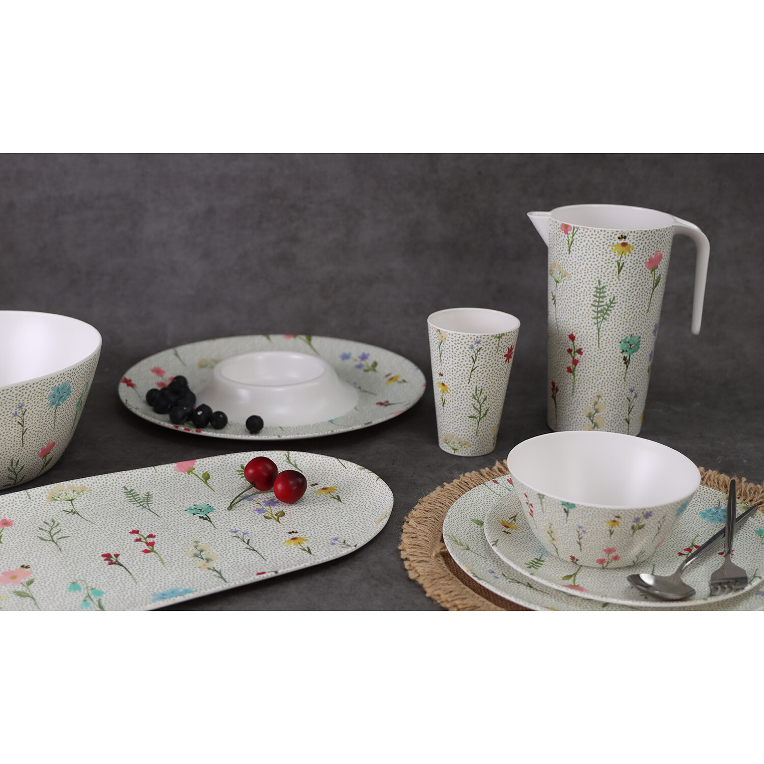 Flower Market Large Tumbler - White Image 4