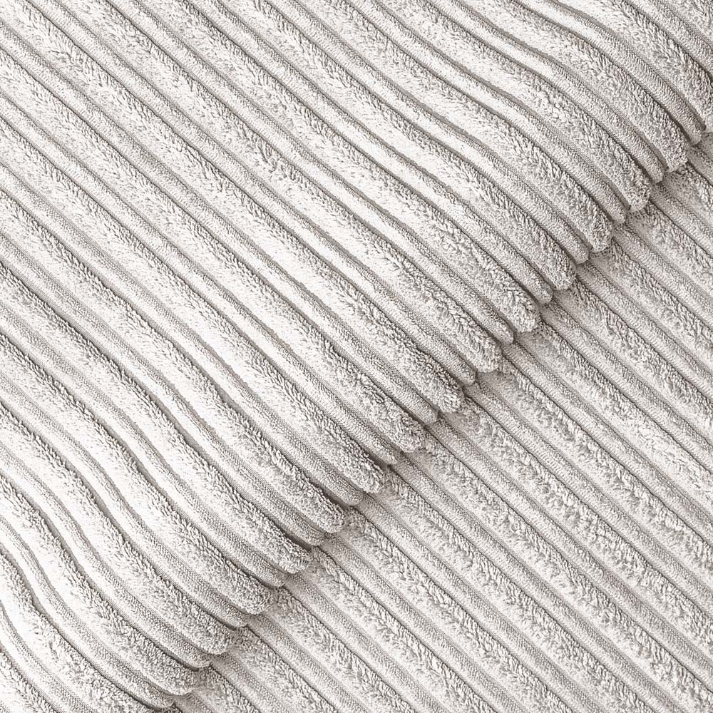 Luxor 6 Seater Silver Jumbo Cord Scatter Back Sofa Suite Image 4