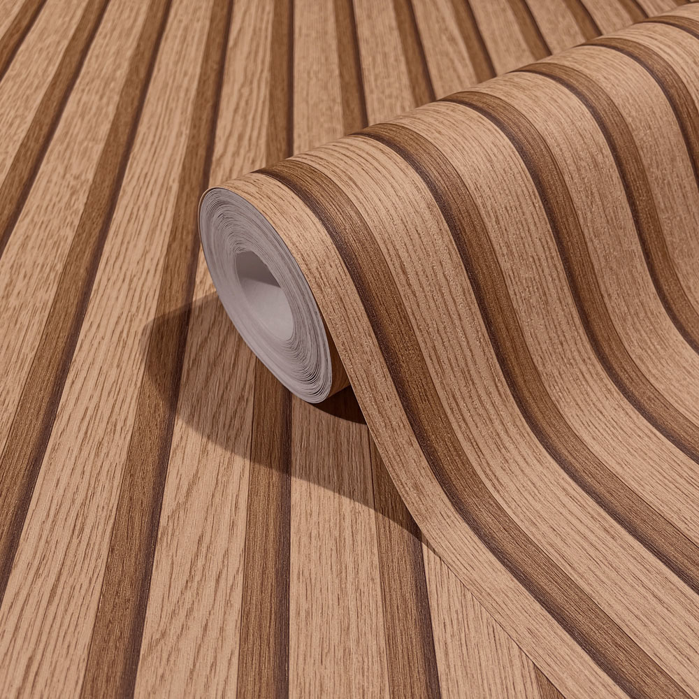 Galerie Industrial Effects Panelled Brown Wallpaper Image 2