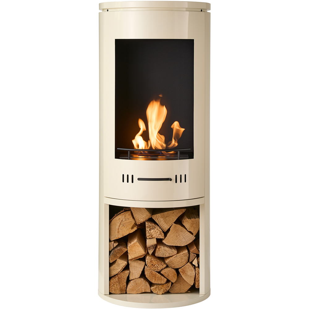 Sureflame Barilo Cream Bio Ethanol Stove with Log Storage 3000W Image 3