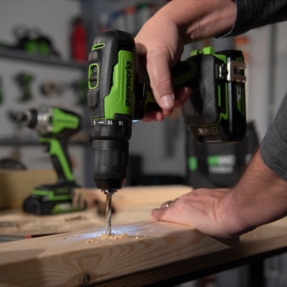 Greenworks GWGD24DD35 24V Brushless 35Nm Drill Driver Bare Unit Image 5