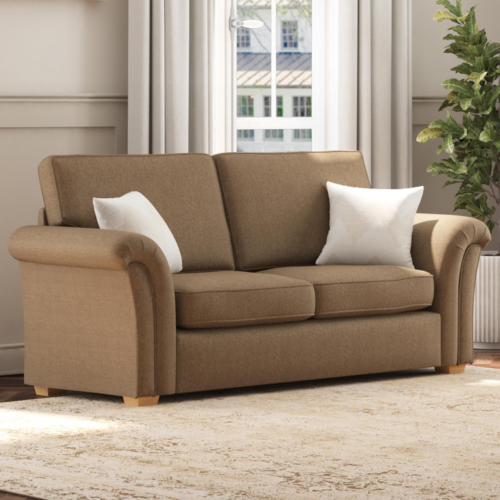 Castleacre 5 Seater Venice Nutmeg Fixed Back Sofa Set Image 4