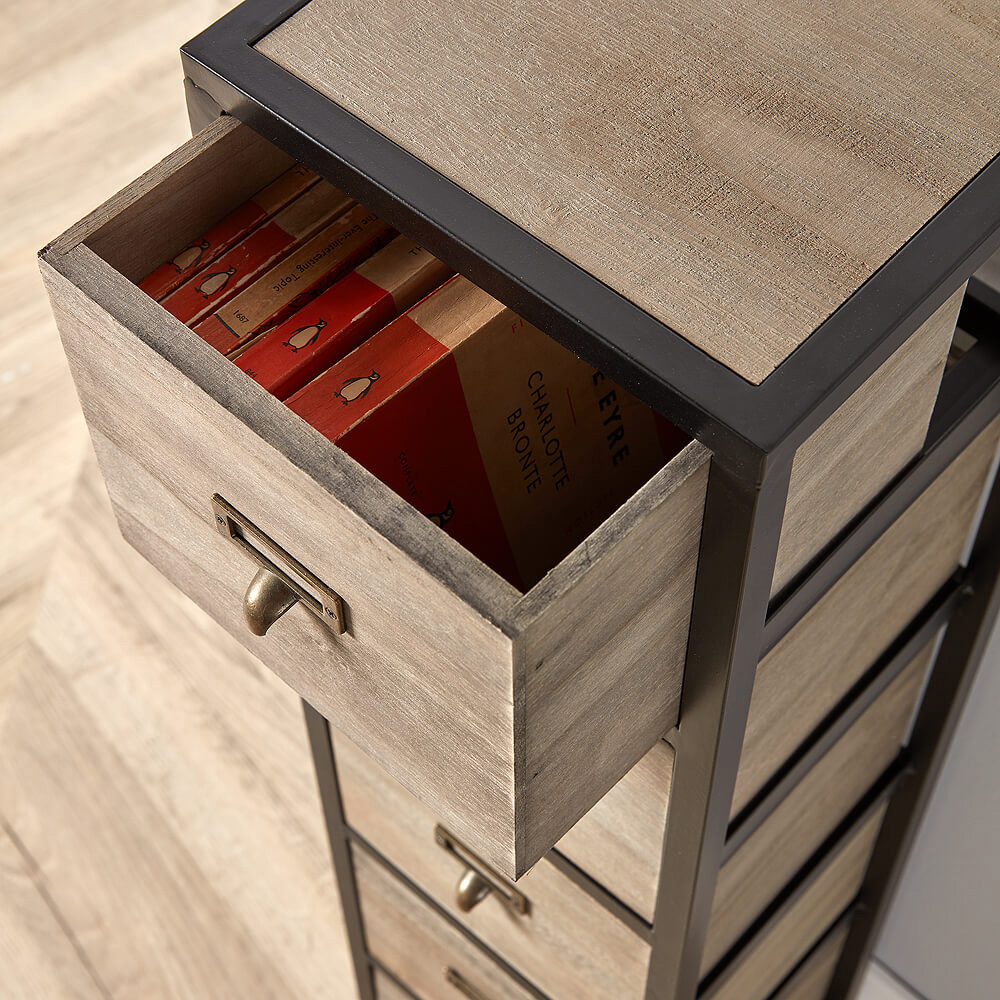 Home Source Derwent 5 Drawer Solid Wood Chest of Drawers Image 3