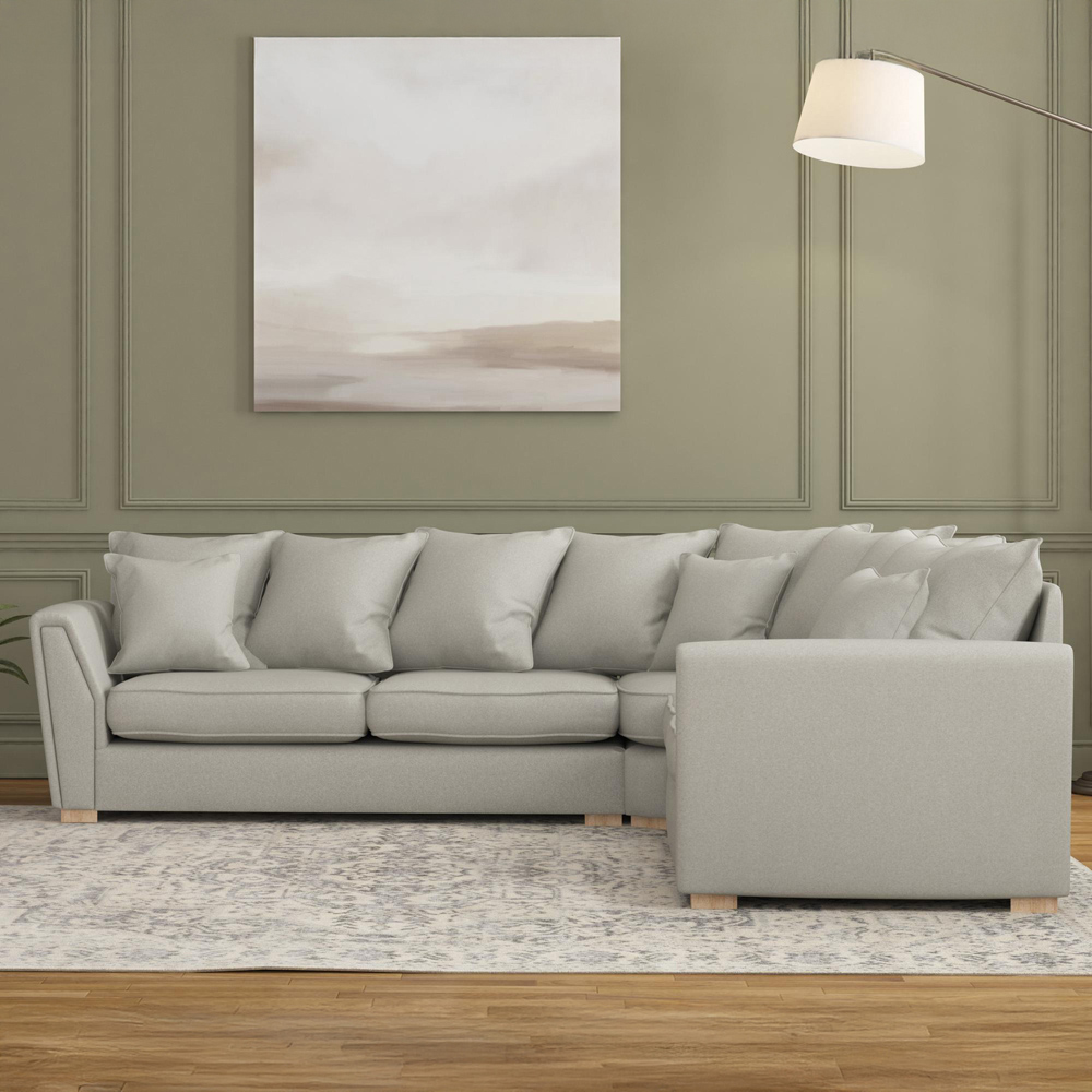 Wendleberry 4 Seater Venice Mink Scatter Back Corner Sofa Image 5