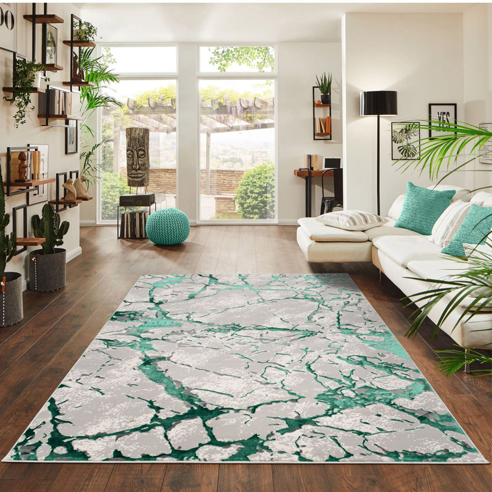 Smart Living Venice Emerald Carved Rug 80 x 150cm Image 5