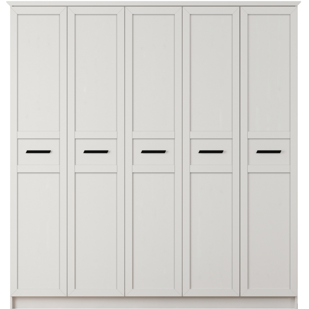 Evu DAISY 5 Doors White Wardrobe Image 3