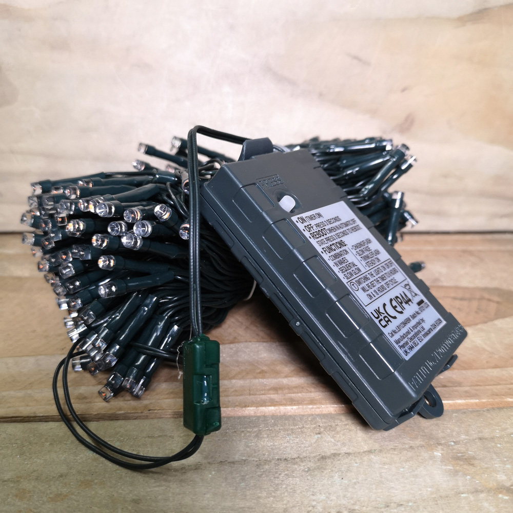 Premier TimeLights 200 Vintage Gold LED Multi-Function Christmas String Light 20m Image 7