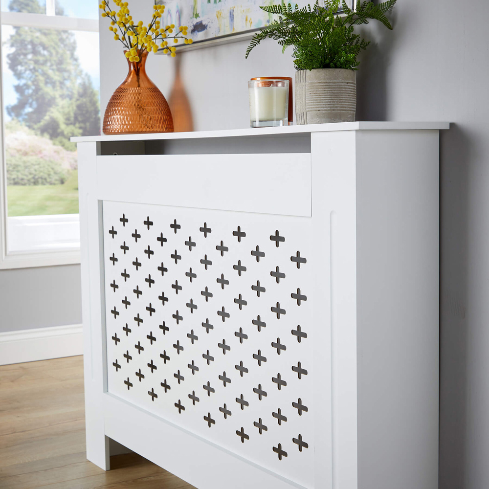 Home Source Crofton White Radiator Cover Unit Medium Image 5