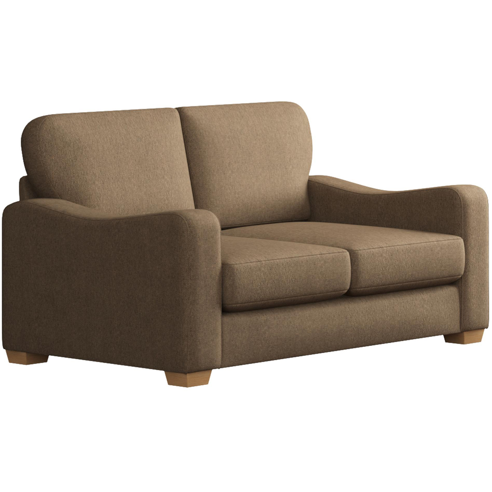 Theadford 2 Seater Nutmeg Venice Fixed Back Sofa Image 3