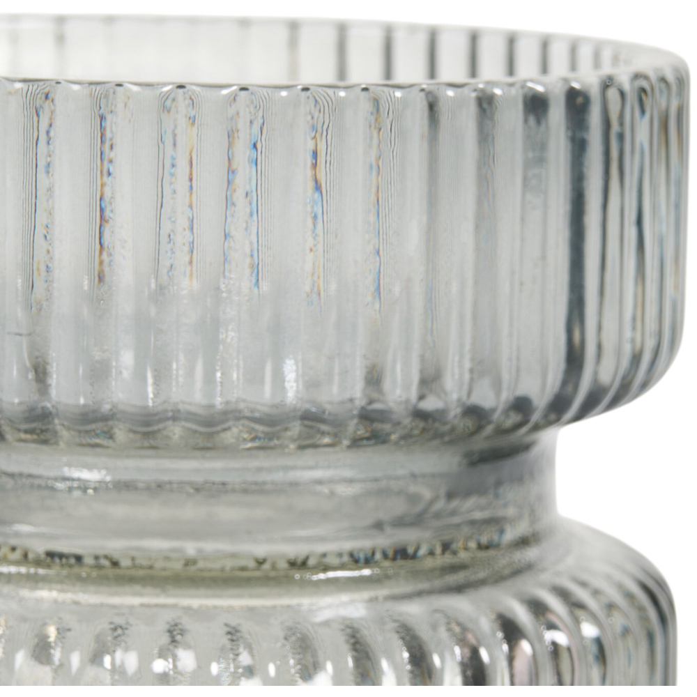 Ribbed Pillar Candle Holder Image 5