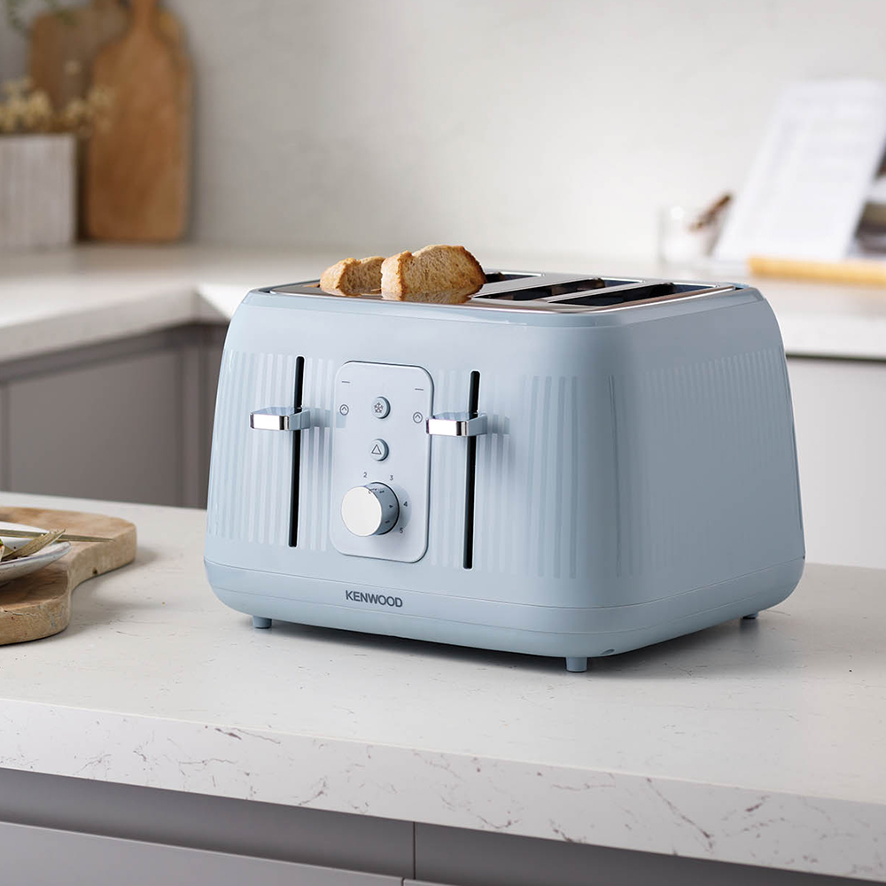 Kenwood TFP09.000BL Stone Blue Dawn 4 Slice Toaster Image 2