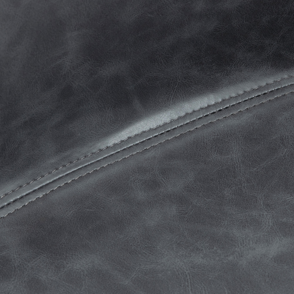 Portland Dark Grey Swivel Base Bar Stool Set of 2 Image 3