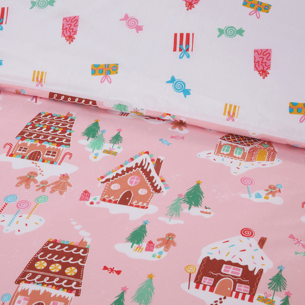 Gingerbread Lane Duvet Set - Pink / Double Image 5