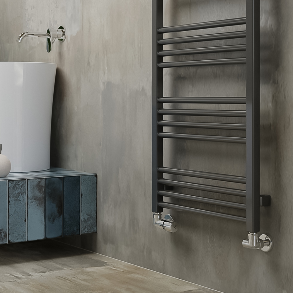Terma Fiona 2002BTU Sparkling Grey Heated Towel Rail 1380 x 500mm Image 6