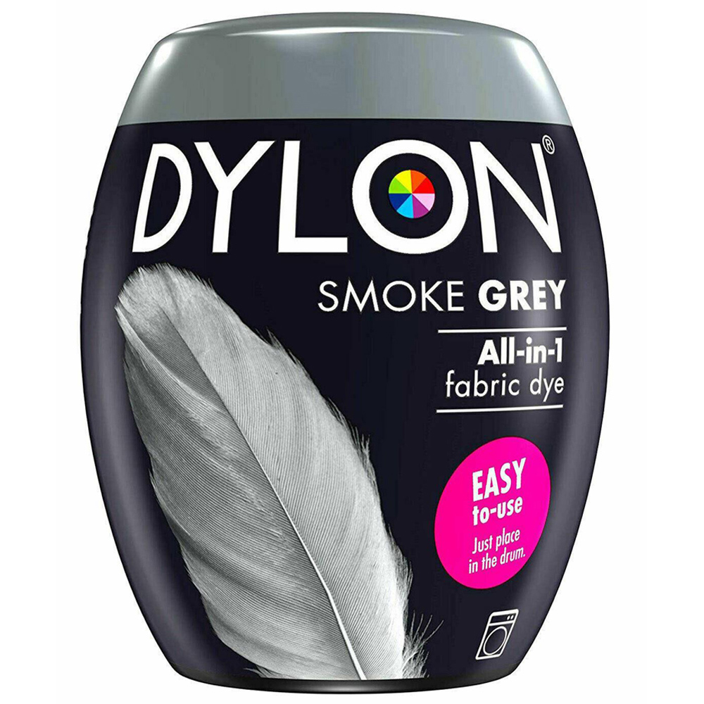 Dylon Smoke Grey Washing Machine Fabric Dye Pod 350g 2 Pack Image 2