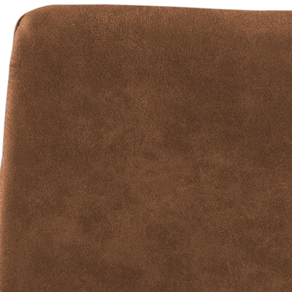 Florence Kimmy Brown Fabric Bar Stool Set of 2 Image 5