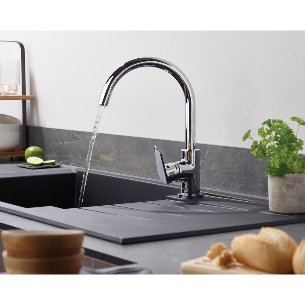 Bristan Raspberry Chrome Easyfit Kitchen Mono Sink Mixer Tap Image 8
